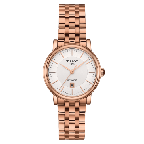 Tissot Carson Premium Automatic 30 Rose Gold PVD / Silver / Bracelet